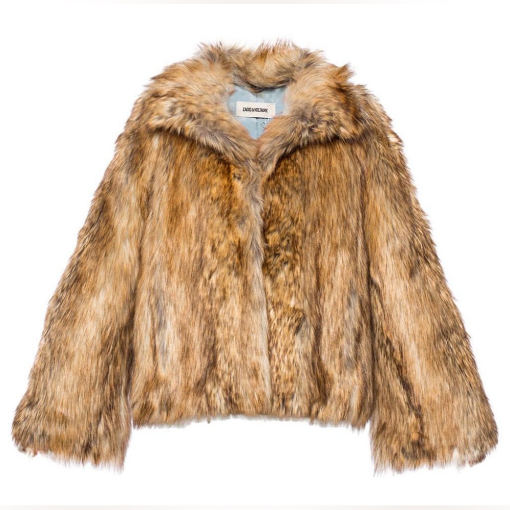 Zadig & Voltaire Brown Modacrylic Jackets & Women's - Picture 3 of 13